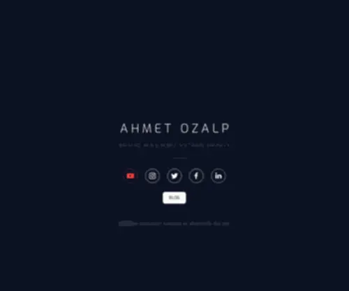 Ahmetozalp.net(Ahmet OZALP) Screenshot