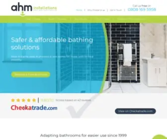 Ahminstallations.co.uk(Bathroom Solutions & Installations) Screenshot