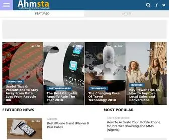 Ahmsta.com(Ahmsta is an award winning Nigeria technology site that offers Tech News) Screenshot