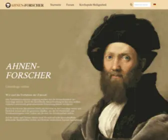 Ahnen-Forscher.com(Genealogy mit Ahnen) Screenshot