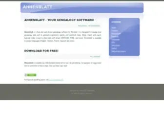 Ahnenblatt.com(Your Windows based genealogy software) Screenshot