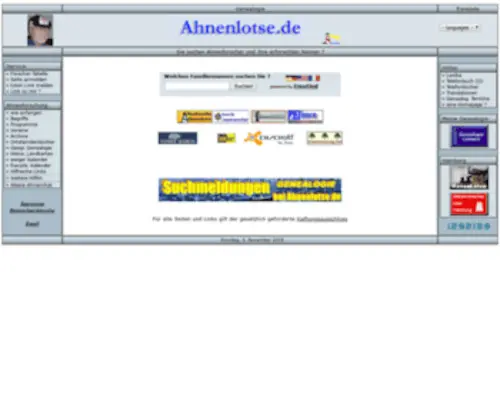 Ahnenlotse.de(Ahnenlotse) Screenshot