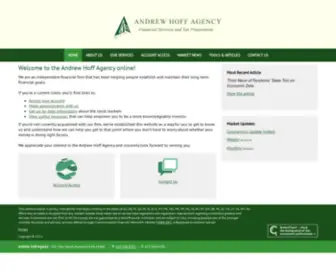 Ahoffagency.com(We are an independent financial firm) Screenshot