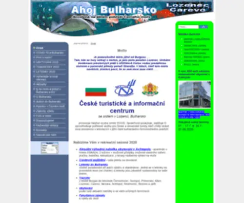 AhojBulharsko.cz(Aktivní dovolená v Bulharsku) Screenshot