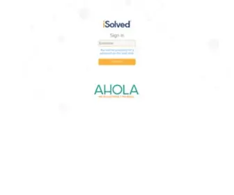 Aholawebpr.com(ISolved HCM) Screenshot