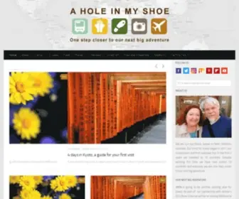 Aholeinmyshoe.com(A Hole in my Shoe) Screenshot