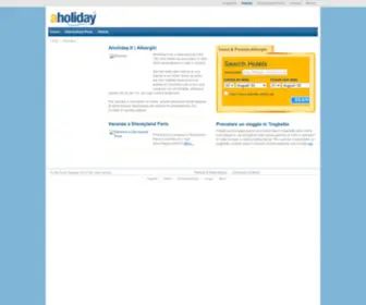 Aholiday.it(Prenota una vacanza in uno degli oltre 3000 hotels in tutto il mondo) Screenshot