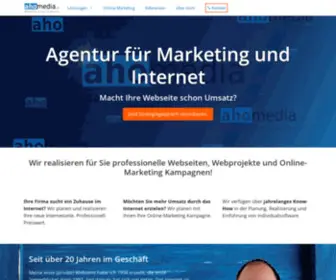 Ahomedia.de(Wir erstellen Ihre Webseiten) Screenshot