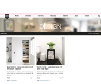 Ahomefordesign.com(A Home for Design) Screenshot
