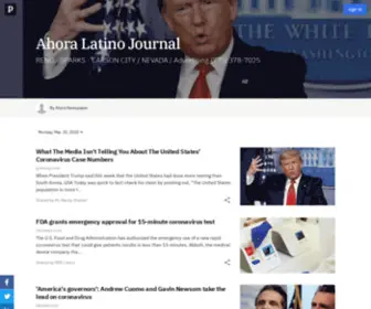 Ahoranewspaper.com(Ahora Latino Journal) Screenshot