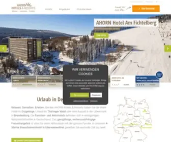 Ahorn-Hotels.de(AHORN Hotels & Resorts) Screenshot