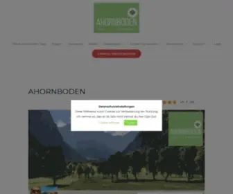 Ahornboden.com(Karwendel) Screenshot