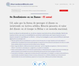 Ahorrandoconbitcoin.com(Principal) Screenshot