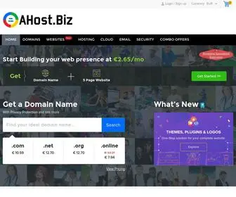 Ahost.biz(Web Hosting) Screenshot