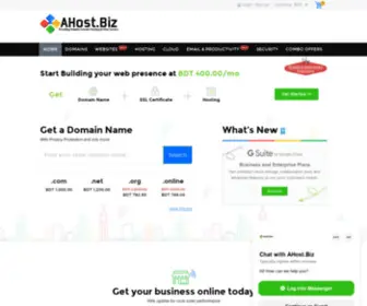 Ahost.space(Web Hosting) Screenshot