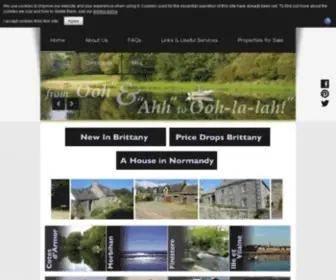Ahouseinbrittany.com(French property agents specialists in brittany property. A House in Brittany) Screenshot