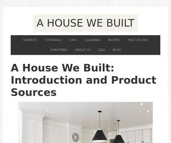 Ahousewebuilt.com(Ahousewebuilt) Screenshot