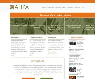 Ahpa.org(American Herbal Products Association (AHPA)) Screenshot