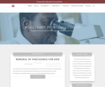AHPCGH.org(Allied Health Professions Council) Screenshot