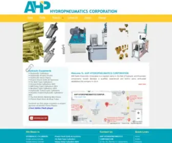 Ahphydropneumatics.com(Hydraulic Equipments) Screenshot