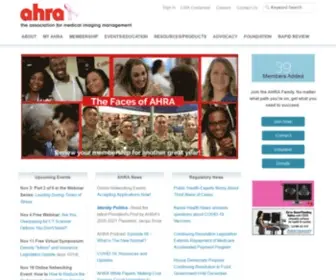 Ahraonline.org(The Association for Medical Imaging Management) Screenshot