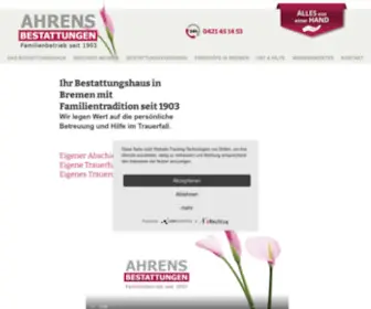 Ahrens-Bestattungen.de(Bestattungen Ahrens) Screenshot