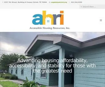 Ahricb.org(Accessible Housing Resources) Screenshot