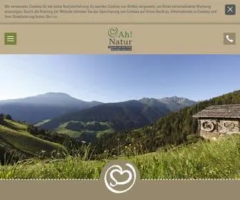 Ahrntalnatur.com(Südtiroler Qualitätsprodukte von Ahrntal Natur) Screenshot