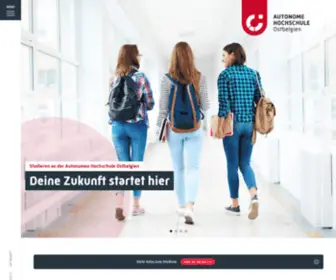 AHS-DG.be(Autonome Hochschule Ostbelgien) Screenshot