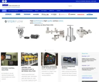 Ahsanautomation.com(Omron,Jumo,Yaskawa,Cameron,Flomag,Woder,Richard) Screenshot