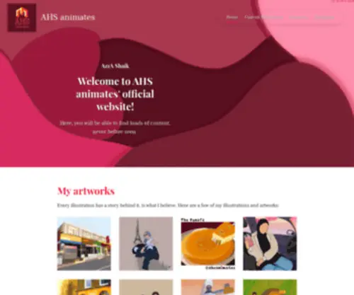 Ahsanimates.com(AHS animates) Screenshot