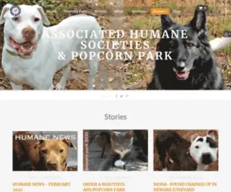Ahscares.org(Associated Humane Societies) Screenshot