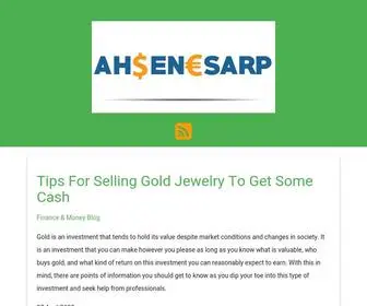 Ahsenesarp.com(Money Management Tips for People of All Ages) Screenshot