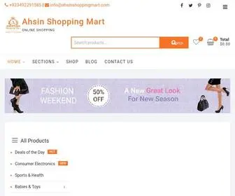 Ahsinshoppingmart.com(Online Shopping) Screenshot