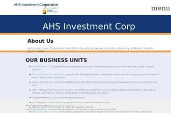 Ahsinvestment.com(AHS Investment Corp) Screenshot