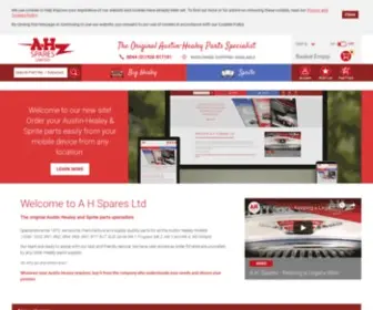 Ahspares.co.uk(A H Spares Ltd) Screenshot