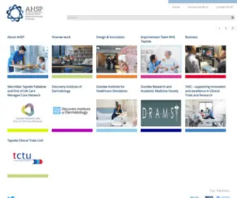 Ahspartnership.org.uk(Academic Health Science Partnership in Tayside) Screenshot