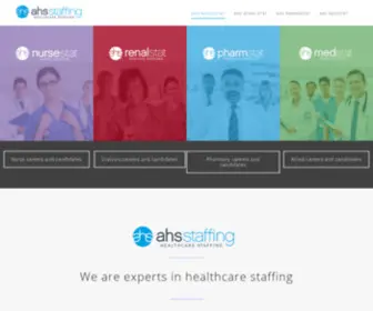 Ahsstaffing.com(AHS Staffing) Screenshot