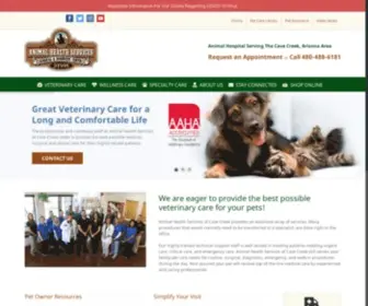 Ahsvet.com(Animal Health Services of Cave Creek) Screenshot