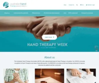 Ahta.com.au(Australian Hand Therapy Association) Screenshot