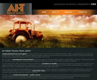 Ahtparts.com(Al-Habib Tractor Parts (AHT) Sign of Quality) Screenshot