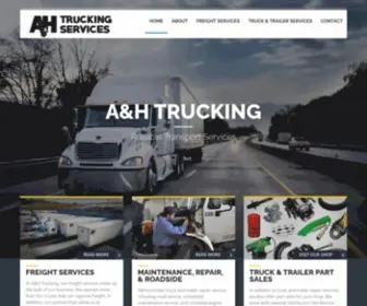 Ahtruck.com(Freight Services with Semi Truck & Trailer Maintenance) Screenshot