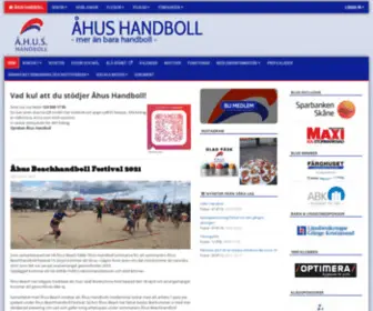 Ahushandboll.com(Åhus) Screenshot