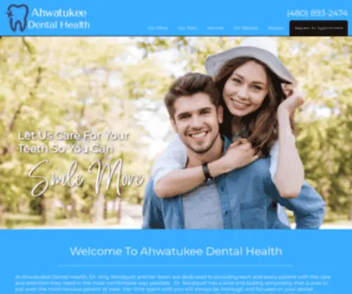 Ahwatukeedentalhealth.com(Ahwatukee Dental Health) Screenshot