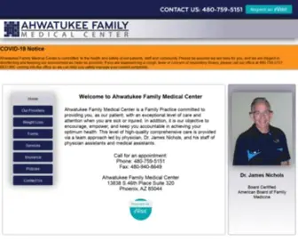 Ahwatukeefamilydoctor.com(Ahwatukee Family Medical Center) Screenshot