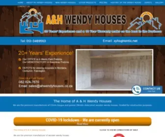 Ahwendyhouses.co.za(Wendy houses wendyhouses manufacturers of wooden Wendy houses wendy houses) Screenshot