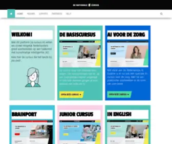 AI-Cursus.nl(Kunstmatige Intelligentie voor iedereen) Screenshot