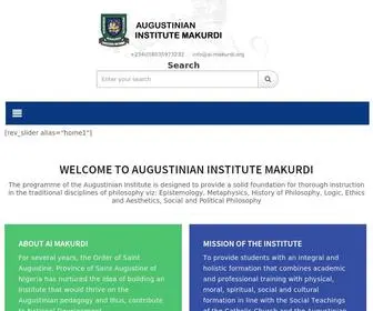 AI-Makurdi.org(Institute of Philiosophy) Screenshot