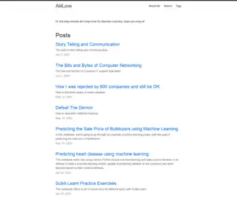 AI4Love.xyz(A blog that records Cong’s love for Machine Learning) Screenshot