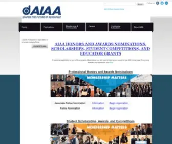 Aiaa-Awards.org(AIAA Honors and Awards Nominations) Screenshot